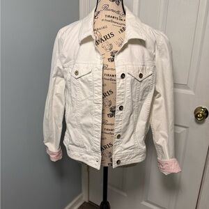 Kate Spade Women's White Denim Jacket
